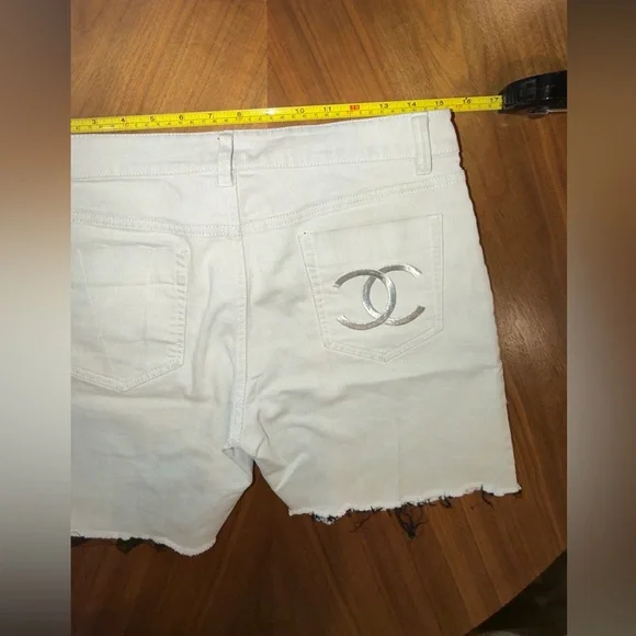 CHANEL Women's Denim Shorts - Picture 6 of 15